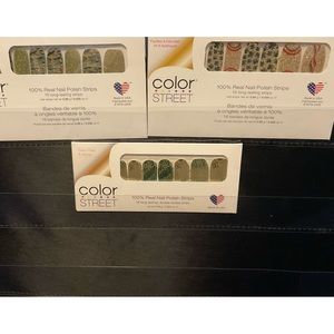 Clover the rainbow color Street nail polish strip bundle 3 sets
